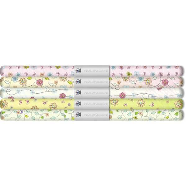 Transparentpapier Rolle 115g/qm 50x61cm Blütenzauber 5 Motive sortiert VE=5 Stück