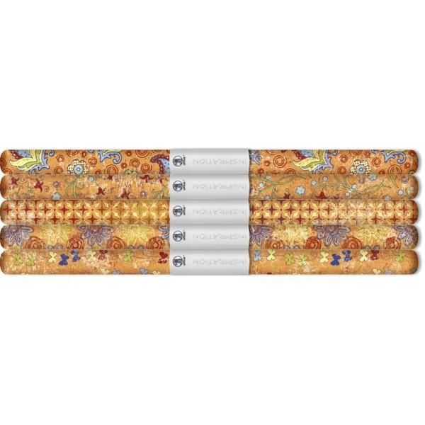 Transparentpapier Rolle 115g/qm 50x61cm Paradiso orange 5 Motive sortiert VE=5 Stück