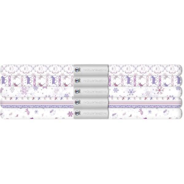 Transparentpapier Rolle 115 g/qm 50x61cm Classic Christmas flieder/brombeer 5 Motive sortiert VE=5 Stück