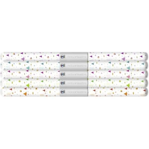 Transparentpapier Rolle 115 g/qm 50x61cm Magic Christmas 5 Farben sortiert VE=5 Stück