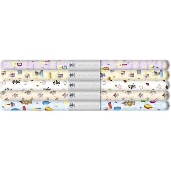 Transparentpapier Rolle 115g/qm 50x61cm Party 5 Motiv sortiert VE=5 Stück