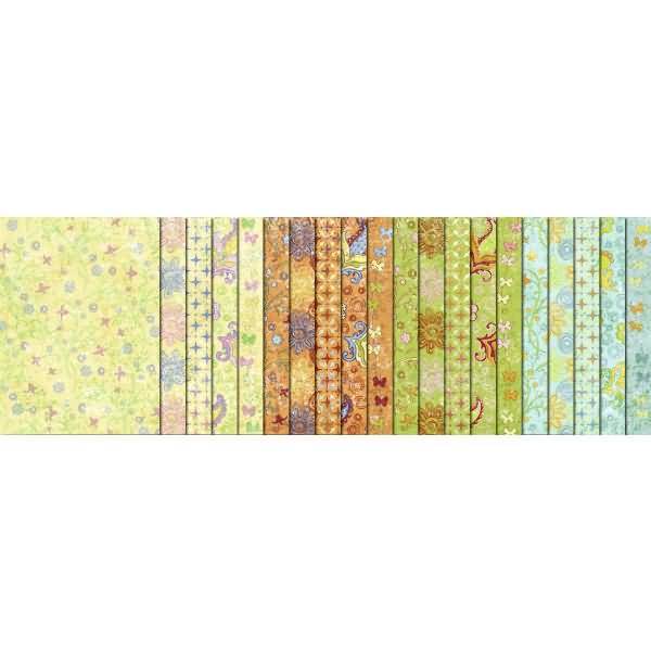 Transparentpapier Rolle 115g/qm 50x61cm Paradiso 5 Motive sortiert VE=25 Stück