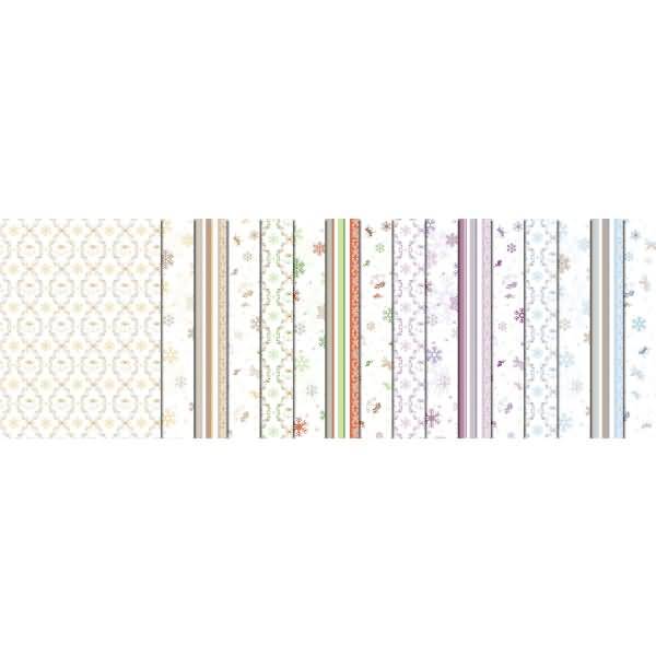 Transparentpapier Rolle 115 g/qm 50x61cm Classic Christmas sortiert VE=25 Stück