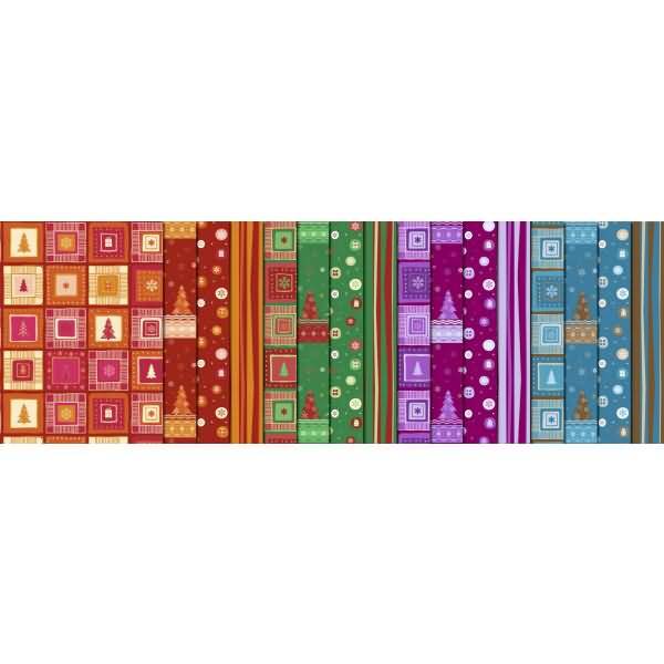 Transparentpapier Rolle 115 g/qm 50x61cm Winterzauber sortiert VE=25 Stück