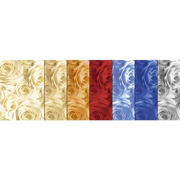 Transparentpapier Rolle 115g/qm 50x61cm Rosen 8 Motive sortiert VE=25 Stück