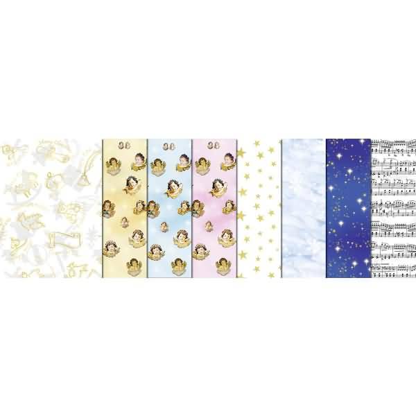 Transparentpapier Rolle 115g/qm 50x61cm Weihnachten sortiert VE=25 Stück
