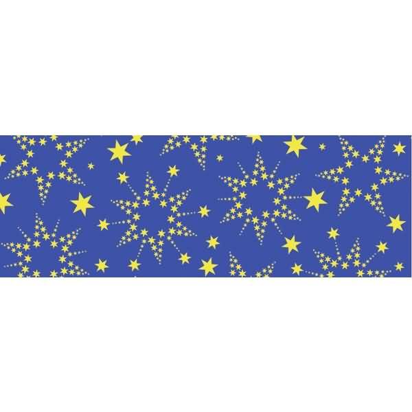 Transparentpapier Rolle 115g/qm 50x61cm Sternenglanz blau