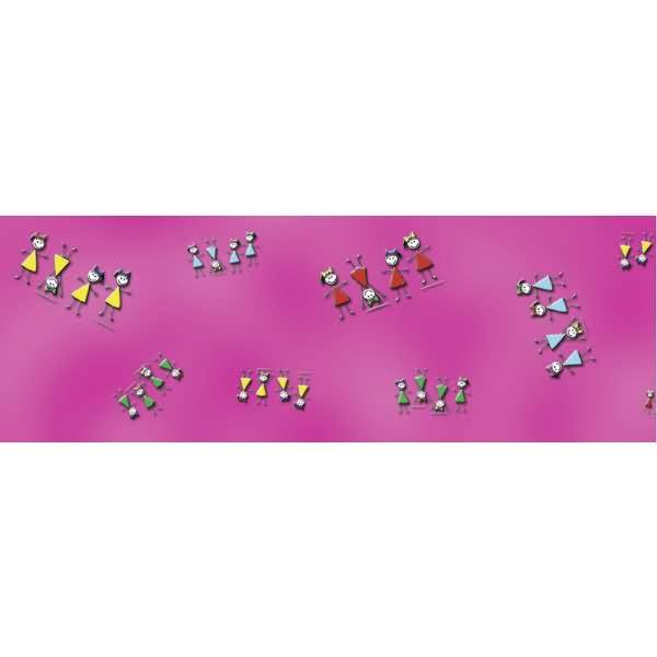 Transparentpapier Rolle 115g/qm 50x61cm Comic Girlies