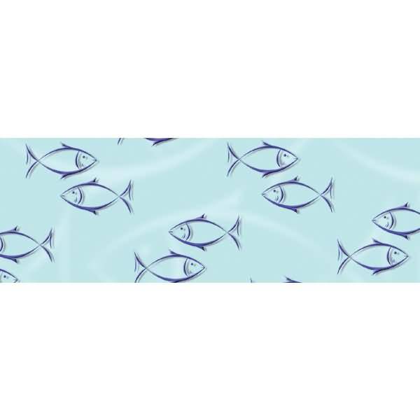 Transparentpapier Rolle 115g/qm 50x61cm Christliche Symbole Fisch