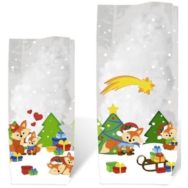 Geschenk-Bodenbeutel Fuchs 11,5x19cm