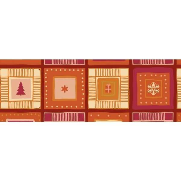 Transparentpapier 115 g/qm A4 VE=5 Blatt Winterzauber orange/rot Motiv 1