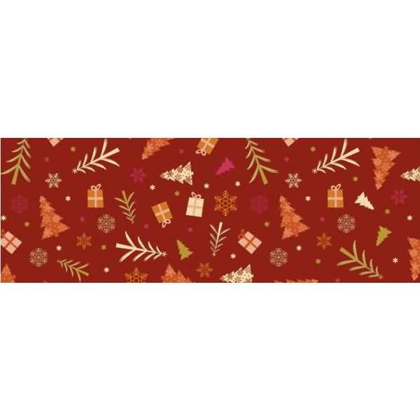 Transparentpapier 115 g/qm A4 VE=5 Blatt Winterzauber orange/rot Motiv 5