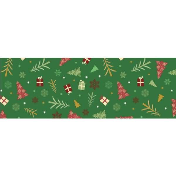 Transparentpapier 115 g/qm A4 VE=5 Blatt Winterzauber rot/grün Motiv 5