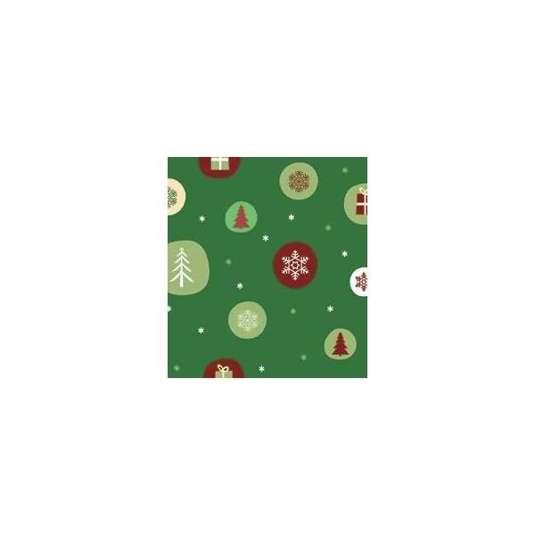 Transparentpapier 115 g/qm A4 VE=25 Blatt Winterzauber rot/grün Motiv 3