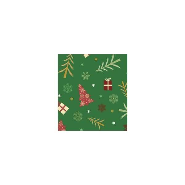 Transparentpapier 115 g/qm A4 VE=25 Blatt Winterzauber rot/grün Motiv 5