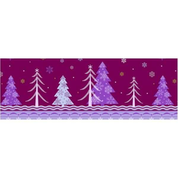 Transparentpapier 115 g/qm A4 VE=5 Blatt Winterzauber flieder/brombeer Motiv 2
