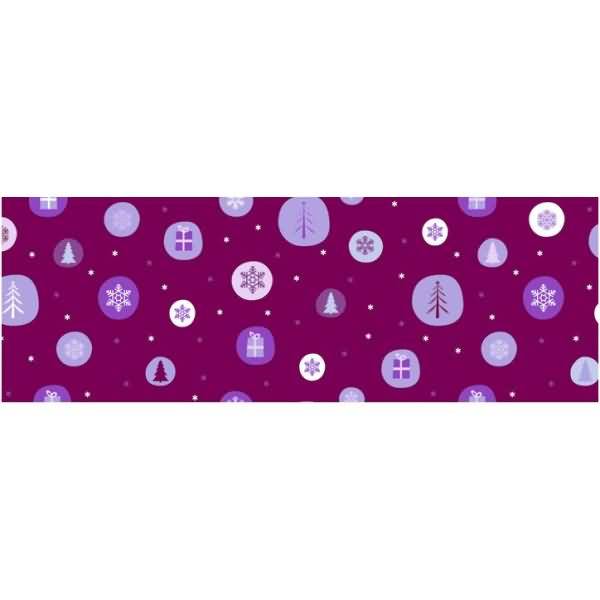 Transparentpapier 115 g/qm A4 VE=5 Blatt Winterzauber flieder/brombeer Motiv 3