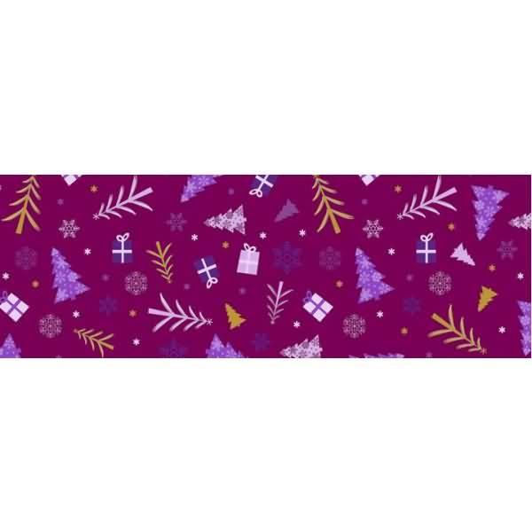 Transparentpapier 115 g/qm A4 VE=5 Blatt Winterzauber flieder/brombeer Motiv 5