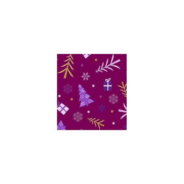 Transparentpapier 115 g/qm A4 VE=25 Blatt Winterzauber flieder/brombeer Motiv 5