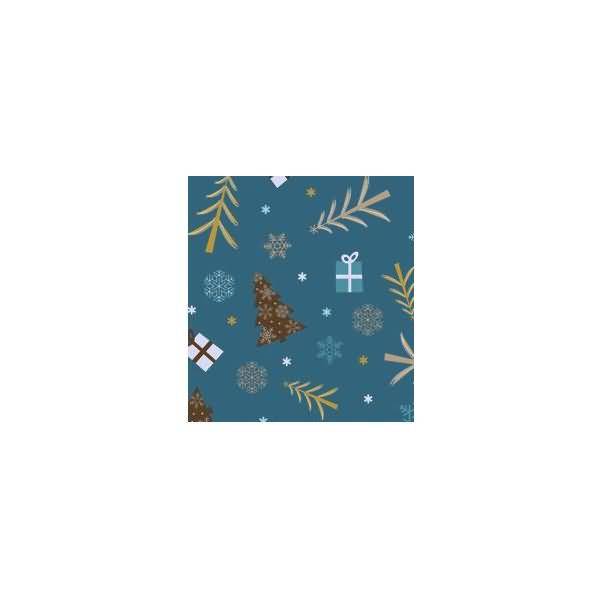 Transparentpapier 115 g/qm A4 VE=25 Blatt Winterzauber petrol/braun Motiv 5