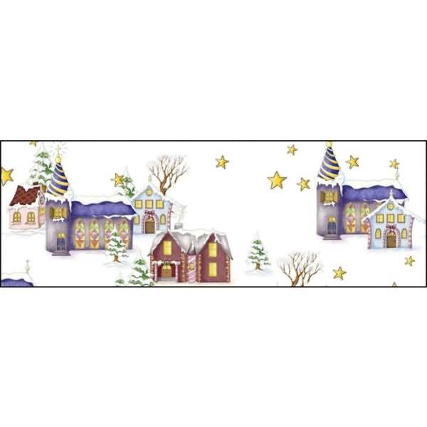 Transparentpapier 115 g/qm A4 VE=5 Blatt Winterwonderland Dörfchen