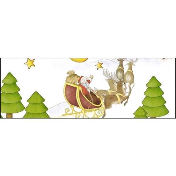 Transparentpapier 115 g/qm A4 VE=25 Blatt Winterwonderland Santas Schlitten