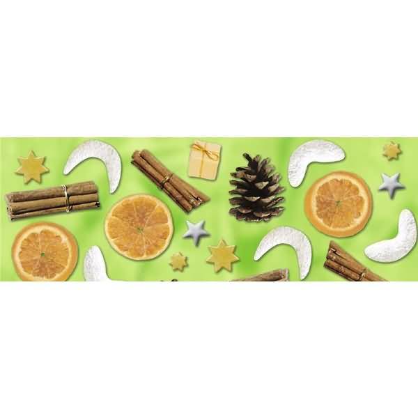 Transparentpapier 115g/qm A4 VE=5 Blatt Weihnachts-Potpurri grün