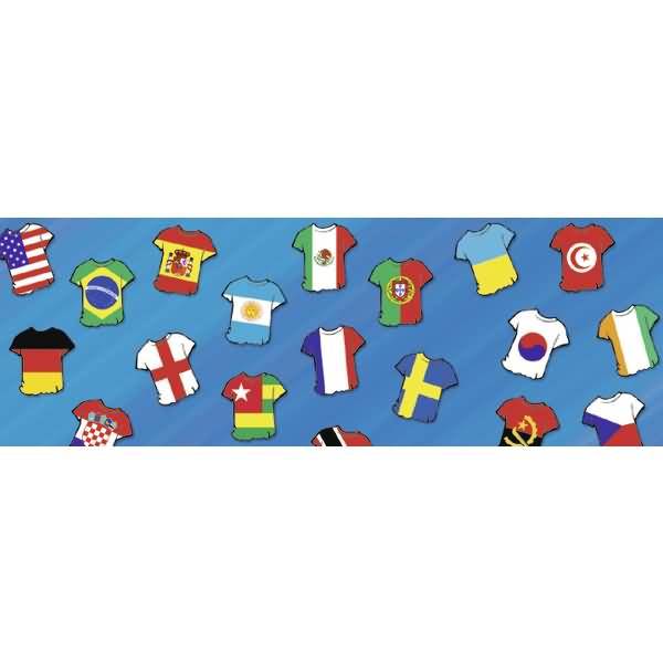 Transparentpapier 115g/qm A4 VE=5 Blatt Fußball Trikots