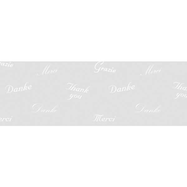 Transparentpapier Rolle 115g/qm 50x61cm White Line Danke