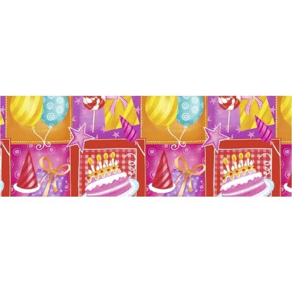 Transparentpapier Rolle 115g/qm 50x61cm Happy Party