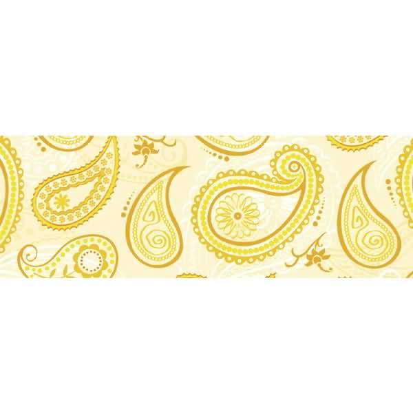 Transparentpapier 115g/qm A4 VE=5 Blatt Paisley gelb