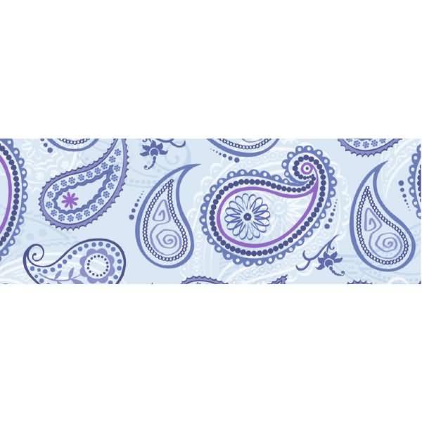Transparentpapier 115g/qm A4 VE=5 Blatt Paisley blau