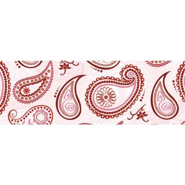 Transparentpapier 115g/qm A4 VE=25 Blatt Paisley rot