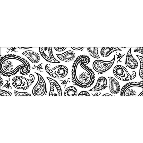 Transparentpapier 115g/qm A4 VE=5 Blatt Black & White Paisley