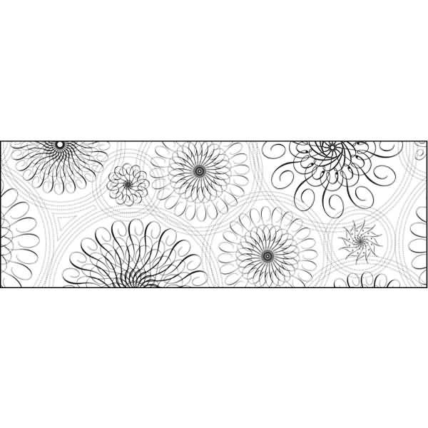 Transparentpapier 115g/qm A4 VE=5 Blatt Black & White Spiralornamente 2
