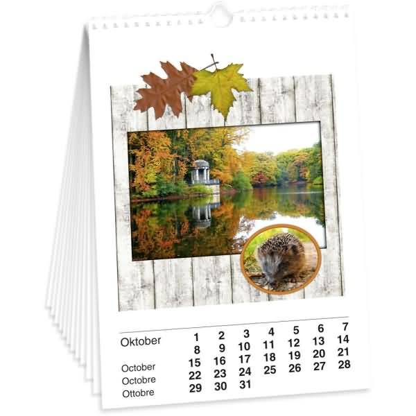 Bastelkalender weiß A3