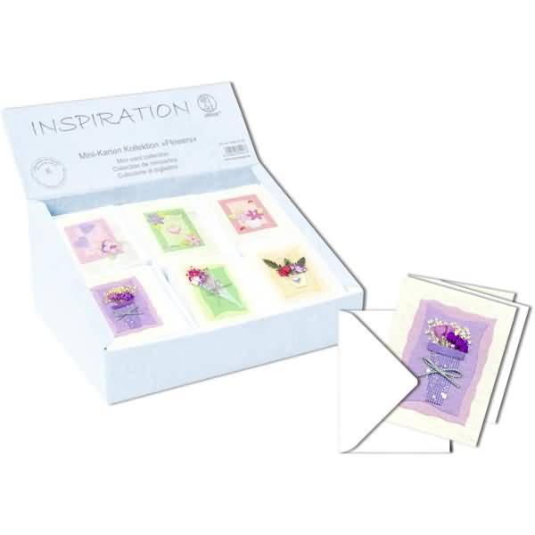 Mini-Karten VE=60 Stück Kollektion Flowers