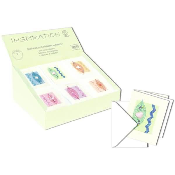 Mini-Karten VE=60 Stück Kollektion Leaves