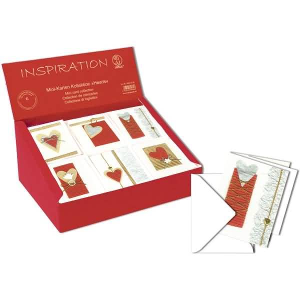 Mini-Karten VE=60 Stück Kollektion Hearts