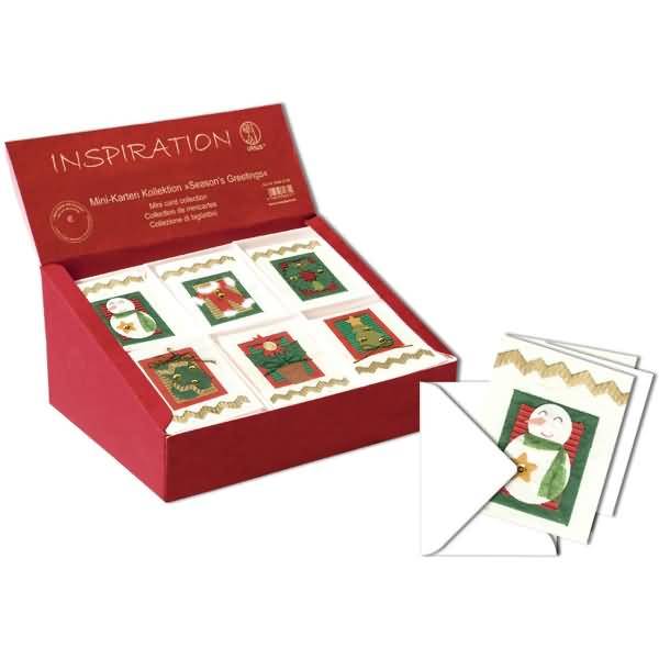 Mini-Karten VE=60 Stück Kollektion Season's Greetings