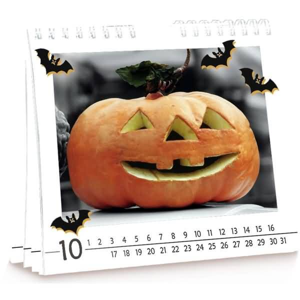 Wand- und Tischkalender 14x16,5cm weiß