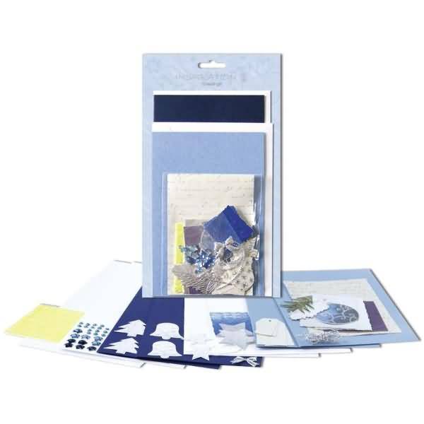 Kartenset Christmas Blue