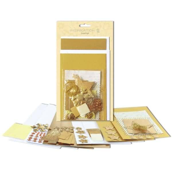 Kartenset Christmas gold