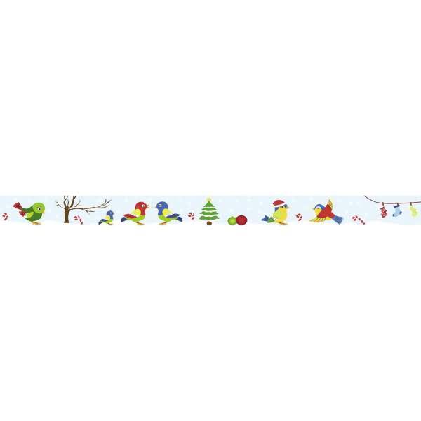 Masking Tape 15mmx10m Weihnachten Vögel