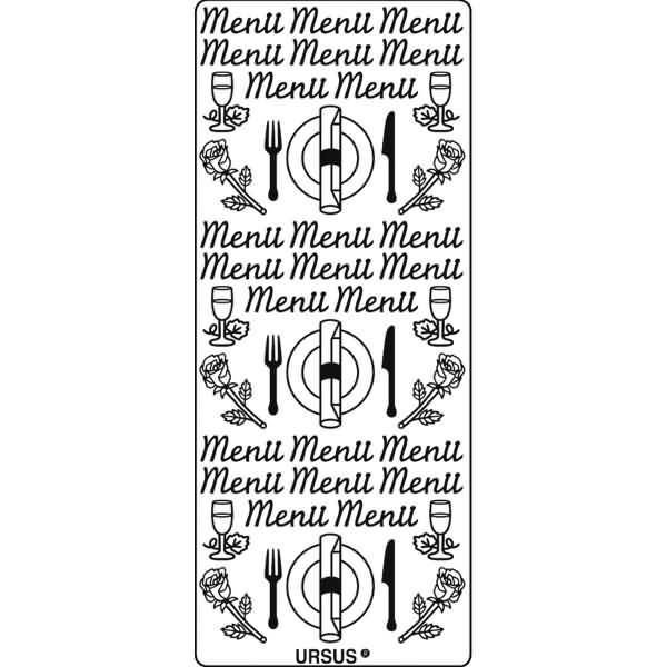 Kreativsticker 10x23cm Motiv 04 VE=1 Stück gold