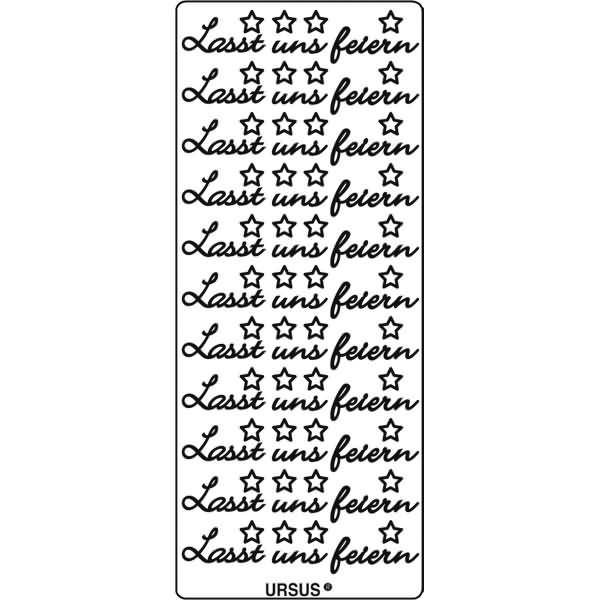 Kreativsticker 10x23cm Motiv 117 VE=1 Stück gold