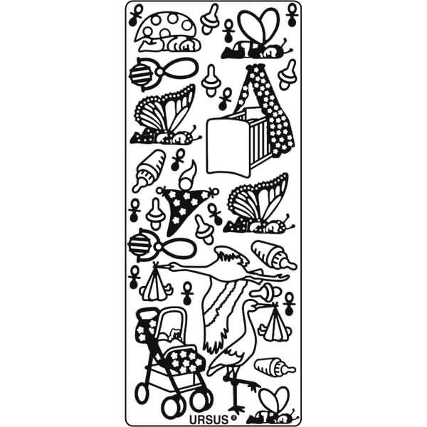 Kreativsticker 10x23cm Motiv 24 VE=1 Stück gold