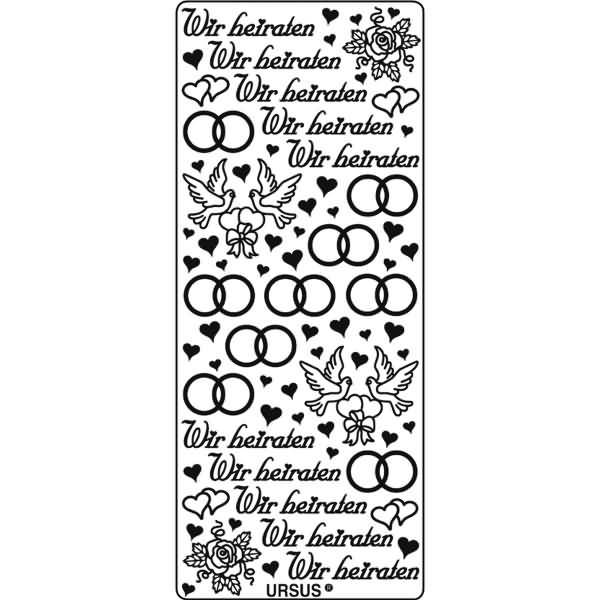 Kreativsticker 10x23cm Motiv 28 VE=1 Stück gold