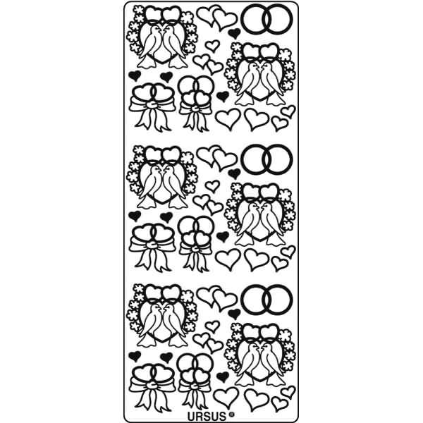 Kreativsticker 10x23cm Motiv 29 VE=1 Stück gold