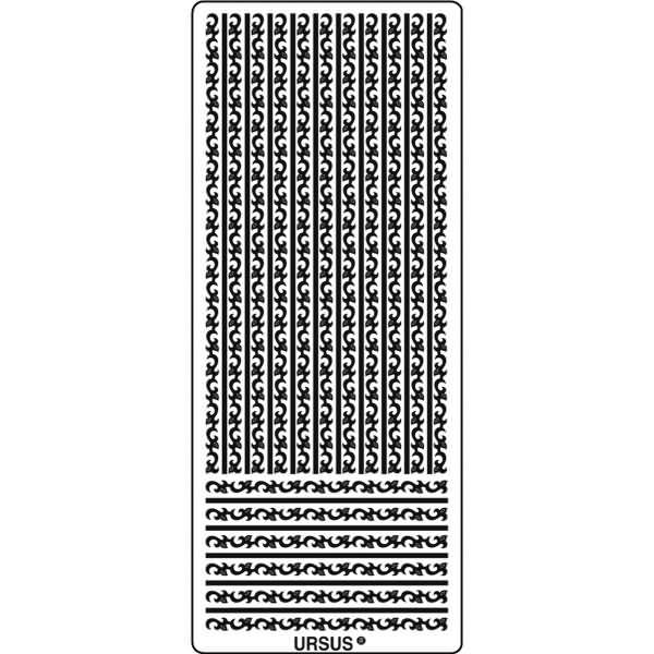 Kreativsticker 10x23cm Motiv 37 VE=5 Stück silber